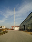Μονόπολος πύργου ταχείας ανάπτυξης Κόκκινο και λευκό εν θερμώ γαλβανισμένο