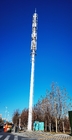 Απλή εγκατάσταση Πύργος επικοινωνίας ενός σωλήνα με υποστήριξη κεραίας