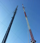 36m/S τριγωνικός 30m πύργος κυττάρων Guyed δικτυωτού πλέγματος τηλεπικοινωνιών