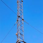 Τριγωνικός ραδιο πύργος καλωδίων Guyed τηλεπικοινωνιών φραγμών χάλυβα