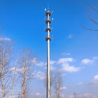 80m γαλβανισμένος πύργος χάλυβα κινητής επικοινωνίας μονοπωλιακός