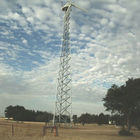 Γαλβανισμένος πύργος 4 χάλυβα δικτυωτού πλέγματος κεραιών σωλήνων πύργων χάλυβα τηλεπικοινωνιών σωληνοειδής με πόδια που προσαρμόζεται