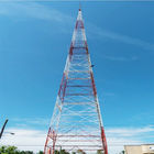 80m γαλβανισμένος χάλυβας Q235 4 γωνίας τηλεπικοινωνιών με πόδια πύργος
