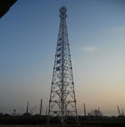 Γαλβανισμένη ηλεκτρική γραμμή ISO Q345 15m πύργος 4 χάλυβα γωνίας με πόδια
