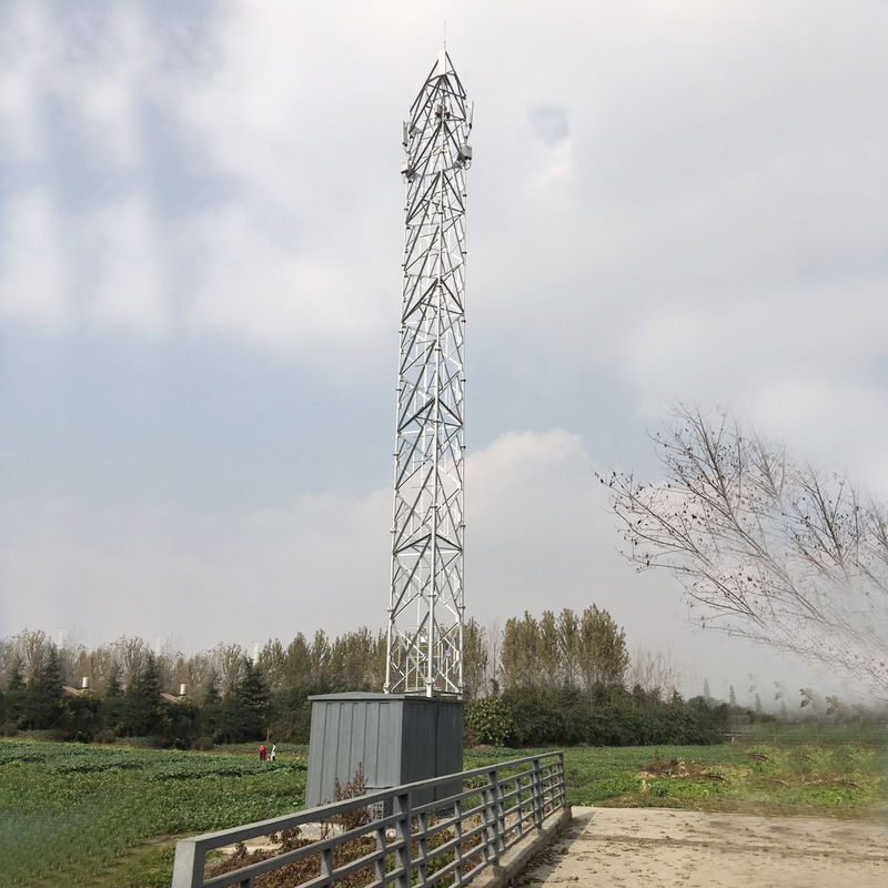 Τρία πόδια υποστήριξης πύργος σωλήνων χάλυβα 20 μέτρων