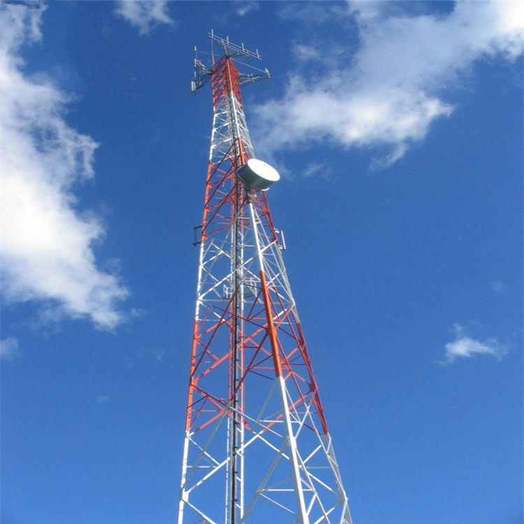 4 με πόδια πύργος χάλυβα γωνίας επικοινωνίας αυτοφερόμενος 30m