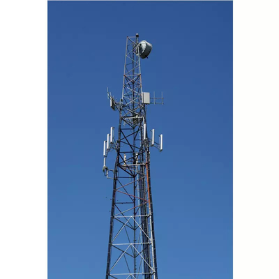 Η καυτή εμβύθιση γαλβάνισε το σωληνοειδή πύργο 30m χάλυβα τηλεπικοινωνίες επικοινωνίας GSM 60m