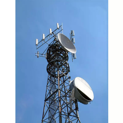 Κινητός πύργος 8m τηλεπικοινωνιών Hdg 10m 15m 20m 30m 40m 50m χάλυβας γωνίας