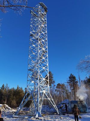 Αυτοφερόμενη επικοινωνία 50m Wifi στρατιωτικός πύργος φρουράς