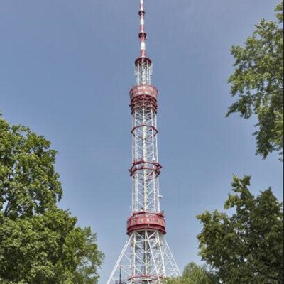 Σωληνοειδής χάλυβας 80m γωνίας χάλυβα πύργος ραδιοφώνων και τηλεόρασης