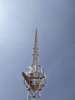 Γαλβανισμένη κεραία 30m/S επικοινωνίας ιστών πύργων καλωδίων Guyed χάλυβα καυτής εμβύθισης